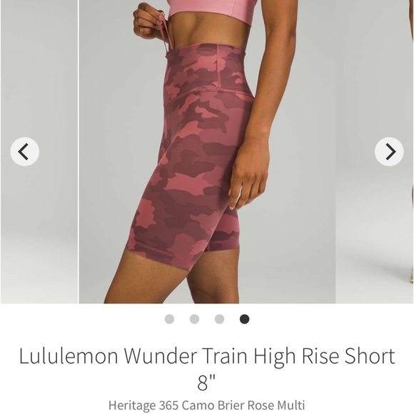 Lululemon Wunder Train High Rise Short 8"
Heritage 365 Camo Brier Rose Multi - Picture 8 of 8